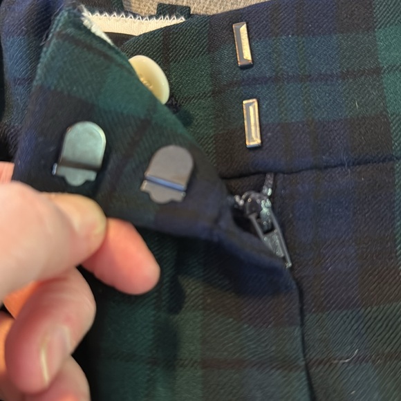 J. Crew Cameron slim pant in Black Watch tartan stretch wool, size 0, NWOT - Picture 6 of 6